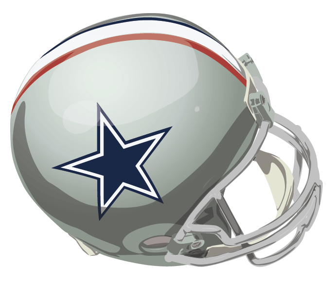 Dallas Cowboys 1976 Helmet DIY iron on transfer (heat transfer)